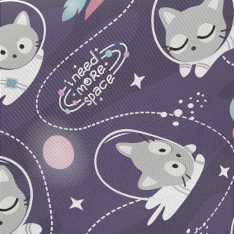 Cat Outer Space Adventure Twill