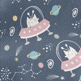 Alien Cat UFO Standard Corduroy