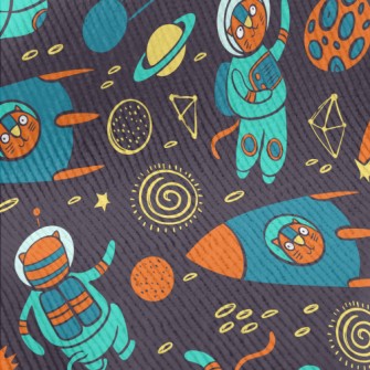 Cartoon Alien Cat Standard Corduroy