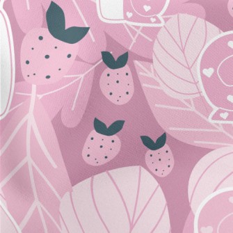 Love Snail Strawberry Stretch Ponte