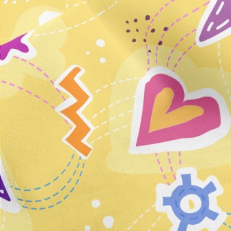 Triangle Geometric Pattern Micro Fleece