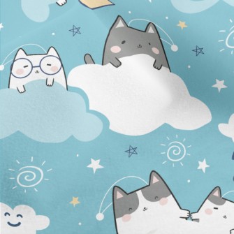 Cat On The Cloud Micro Fleece