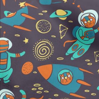 Cartoon Alien Cat Micro Fleece