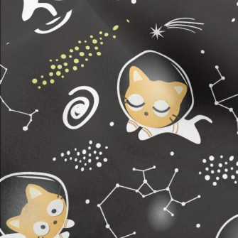 Cute Space Kitten Micro Fleece