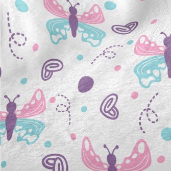 Beautiful Wings Butterfly Minky
