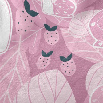 Love Snail Strawberry Minky