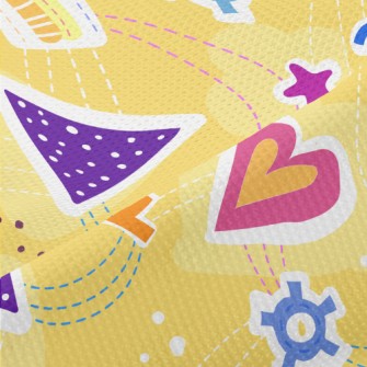 Triangle Geometric Pattern Piqué