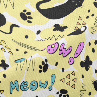 Retractable Black Cat Piqué