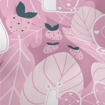 Love Snail Strawberry Lightweight Performance Linen