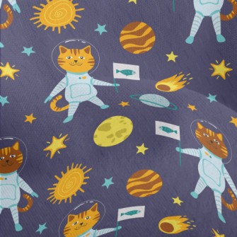 Universe Planet Space Cat Lightweight Performance Linen