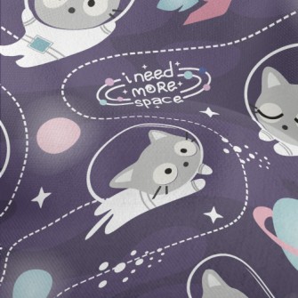 Cat Outer Space Adventure Lightweight Performance Linen
