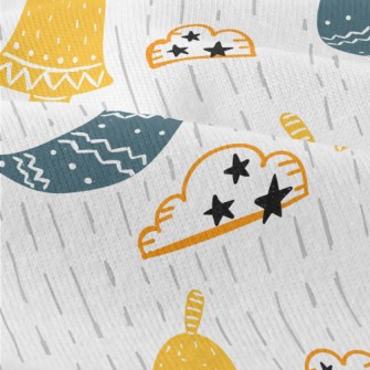 Cartoon Doodle Crescent Moon C Modern Jersey