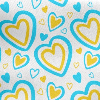 Two-color Love Frame Jersey Backed Fleece