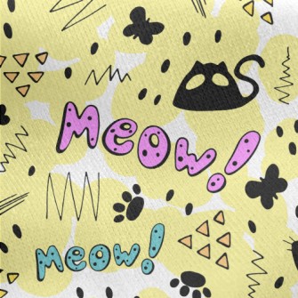 Retractable Black Cat Jersey Backed Fleece