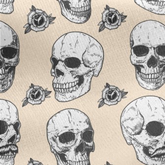 Personalized Beard Skull Jersey Backed Fleece