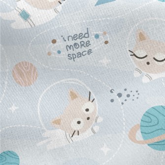 Smart Space Kitten Jersey Backed Fleece