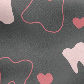 Hollow Tooth Heart Jersey Backed Fleece