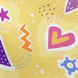 Triangle Geometric Pattern Pongee