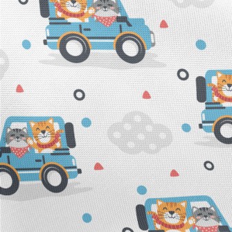 Cat Driving A Jeep Pongee