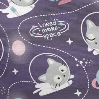 Cat Outer Space Adventure Pongee