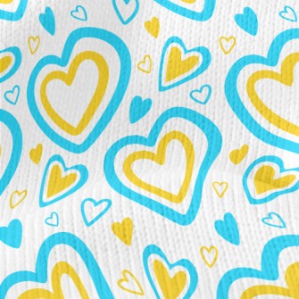 Two-color Love Frame Stretch Jersey