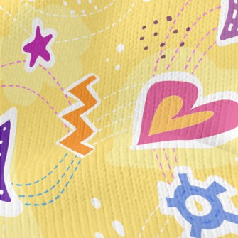 Triangle Geometric Pattern Stretch Jersey