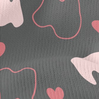 Hollow Tooth Heart Stretch Jersey