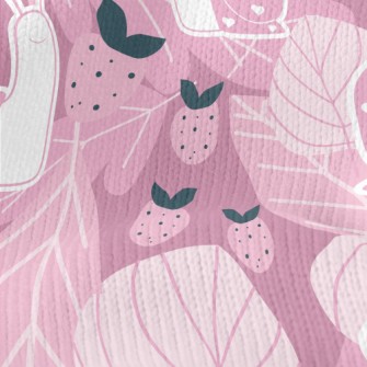 Love Snail Strawberry Stretch Jersey