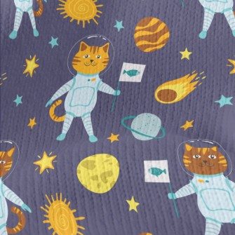 Universe Planet Space Cat Stretch Jersey