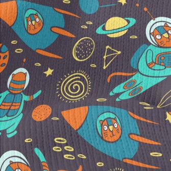 Cartoon Alien Cat Stretch Jersey