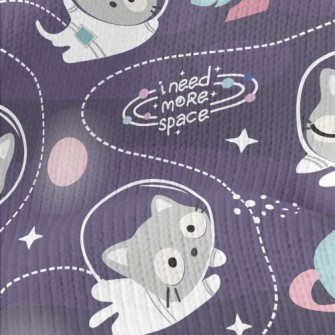Cat Outer Space Adventure Stretch Jersey