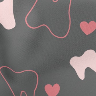 Hollow Tooth Heart Lightweight Cotton Poplin