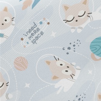 Smart Space Kitten Midweight Cotton Poplin
