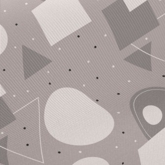 Square Triangle Circle Midweight Cotton Poplin