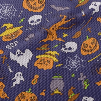 Horror Halloween Birdseye Piqué