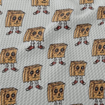 Funny Paper Bag Skull Birdseye Piqué