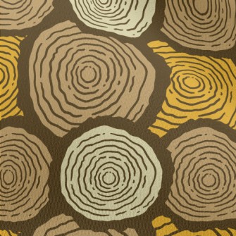 Tree Trunk Growth Rings Chiffon