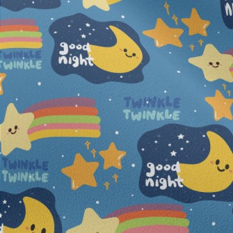 Good Night Moon Stars Chiffon