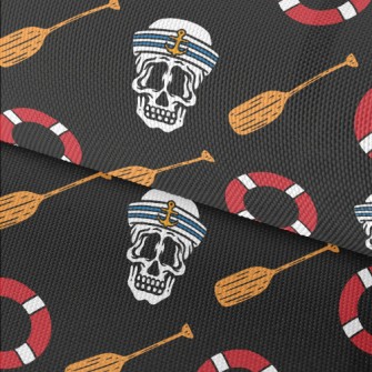 Navy Skull Waterproof Oxford