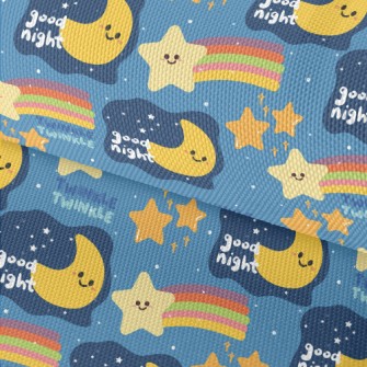 Good Night Moon Stars Waterproof Oxford