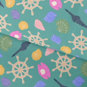 Colorful Shells And Rudder Waterproof Oxford