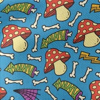 Poisonous Mushroom Shaped Bone Waterproof Canvas