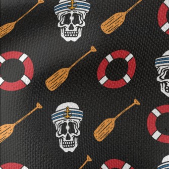 Navy Skull Waterproof Canvas