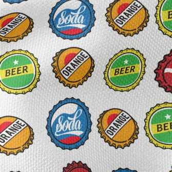 Beer And Soda Bottle Caps Waterproof Canvas