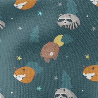 Sleeping Animals In The Forest Waterproof Canvas