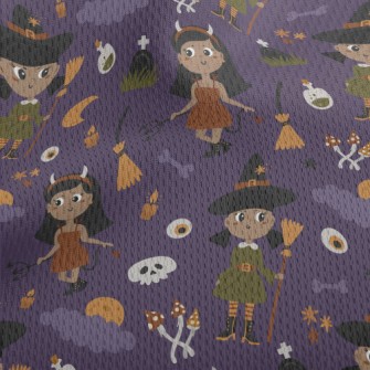 Girls Halloween Dress Up Athletic Mesh Flat Back