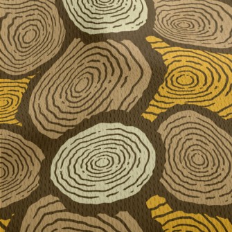 Tree Trunk Growth Rings Athletic Mesh Flat Back