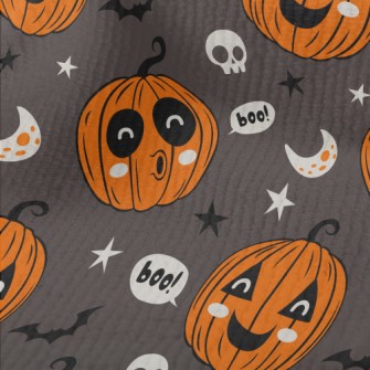 Funny Halloween Pumpkin Terry