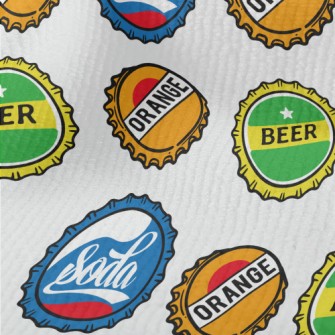 Beer And Soda Bottle Caps Terry