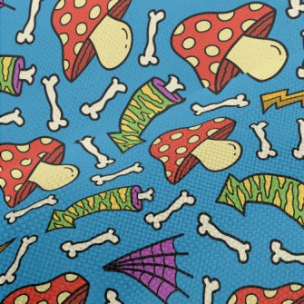 Poisonous Mushroom Shaped Bone Performance Linen